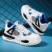 Adoff Basketball Shoes for Kids | Universal Casual Sports Shoes for Boys & Girls | Size 36 EU | Blue & White - Buy Online on SooperMarket.com