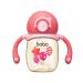 YOHKOH Baby Sippy Cups with Weighted Straw  PPSU Learner Cup No Spill Sippy Cups for Toddlers 4-6 Months  Soft Spout Transition Sippy Cups with Handles (6oz  Red) 6oz Red