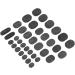 36pcs Basalt Hot Stones Set - Round Massage Stones for Body Relaxation | Spa Essentials - International Shipping - Buy Online on SooperMarket.com