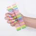Semi Cured Gel Nail Strips Gel Nail Stickers - 20 Pcs Nail Stickers for Nail Art Soft Self-Adhesive Gel Nail Wraps Easy Apply & Remove for Salon-Quality Manicure Kit (UV/LED Lamp Required) (BSS-0364)
