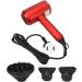 1800W Professional Ion Hair Dryer with U Shaped Heating Wire Dual Nozzle Removable Filter Overheat for Fast Drying and Optimal Hair Care (US Plug 100 240V 110V) - Buy Online on SooperMarket.com