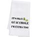 BDPWSS Avocado Kitchen Towel Avocado Lover Gift It's Okay Guacamole I'm Extra Too Guacamole Gift for Vegan Avocado Girl Gift (Okay Guacamole TW) - Buy Online on SooperMarket.com