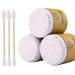 600 Counts Cotton Swabs Natural Double Tipped Organic Cruelty Free Ear Buds D04