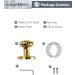 Sorwduerm Gold Door Knobs - Polished Brass Dummy Handle | Decorative Zinc Alloy - 1 Pack - Buy Online on SooperMarket.com