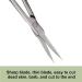 Shakven Eyebrow Scissors for Women Nail Maintenance Toenail and Fingernail Scissor | Multi-Purpose Small Manicure Scissors for Toenail and Fingernail - Buy Online on SooperMarket.com