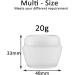 Alledomain 20 Pieces 20ml / 20g Empty Clear Cosmetic Pots with 3 Mini Spatula Plastic Refillable Travel Sample Container Jars with Lids and Inner Liners for Makeup Creams Lotions Beauty Nail - Buy Online on SooperMarket.com