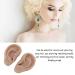 Artificial Ear Model Flexible Reusable Simulation Silicone Ear Model Convenient for Ear Piercing Exercise for Earrings Display(Deep Skin Color) - Buy Online on SooperMarket.com