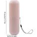 Manolyee Travel Toothbrush Holder - Multifunctional Toothbrush Case & Organizer for Home Business Camping | Pink Travel Container - Buy Online on SooperMarket.com