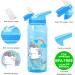 Koohot 22oz Kids Water Bottle - BPA Free, Leak-Proof, Lightweight with Straw Lid and Carry Loop - Mermaid2 Design for Boys and Girls - Buy Online on SooperMarket.com
