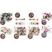 Brensty Nail Colorful Nail Christmas Rhinestone Series 3D Manicure Nail Art Decor DIY Studs Pearl Jewelry SD-04 - Buy Online on SooperMarket.com
