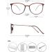 Koosufa Classic Retro Round Panto Glasses - Unisex Vintage Prescription-Free Frames with Case - Brown Nerd Glasses - Buy Online on SooperMarket.com