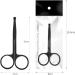 CXAFQ 2Pcs Professional Small Ear Nose Hair Scissors with Curved Safety Blades & Rounded Tip for Trimming Small Details Facial Hair Trimming Nasal Hair(Black) - Buy Online on SooperMarket.com