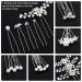 23-Piece Wedding Hair Pins Set - Bridal Pearl Rhinestone Hair Clips for Bridesmaid Women - Buy Online on SooperMarket.com