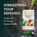 Host Defense Turkey Tail Mushroom Capsules Immune Support Mushroom Supplement Source of Fungal Polysaccharides Certified Organic Vegetarian Capsules 1000 mg Potency Turkey Tail Mushroom Capsules 60 count (Pack of 1) - Buy Online on SooperMarket.com