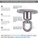 SELEWARE Silent Ball Bearing Swing Hangers - Heavy Duty 360 Rotate Swivel Hook for Playground, Yoga Hammock, Punching Bag - 1200lb Capacity - Buy Online on SooperMarket.com