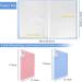 UPINS A3 Diamond Painting Storage Book 2Pack - 30 Pages Portfolio Presentation Folder for Diamond Art Kits - Clear Pockets - 11.8 X 15.7 inches - Blue and Pink - Buy Online on SooperMarket.com