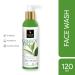 Good Vibes Green Tea Face Wash - Anti-Acne Deep Cleansing Cleanser | Natural & Paraben-Free for All Skin Types (120ml - Buy Online on SooperMarket.com