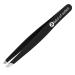 Abdul of Sialkot Tweezers for Eyebrows -Slant Tip Professional Stainless Steel Eyebrow Tweezers for Women & Men - Great Precision on Brow  Facial Hair & Ingrown Hair Pack of 1 (Black)