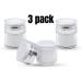 3-Pack Airless Pump Jars - 1.7 oz Refillable Cosmetic Cream Jars - Travel-Friendly Containers for Face Creams and Moisturizers - Buy Online on SooperMarket.com