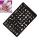 Shop Nail Art Plates & Stamping Templates | Geometric & Skull Patterns | International Shipping - Buy Online on SooperMarket.com