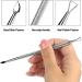 LANTRO JS Cuticle Pusher and Cutter Set 5.4" Stainless Steel Double Head Gel Nail Polish Peeler Scraper Nail Polish Gel Scraper Peeler Fingernails Toenails - Buy Online on SooperMarket.com