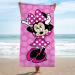 Disney Minnie Mouse Pink Bath/Pool/Beach Towel - Super Soft & Absorbent Cotton - 28 x 58 inches - Buy Online on SooperMarket.com