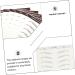 FOYTOKI 6pcs Eyebrow Stickers Brown Fake Eyebrows Makeup Eyebrow Transfer Black Eyebrow Water Transfer Paper 5.8X1X0.1CM Brown - Buy Online on SooperMarket.com