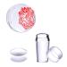 HJ-NAT074-2 French Silicone Nail Art Stamp Set - 2-Piece Transparent Template for Manicure & Scrapbooking - Buy Online on SooperMarket.com