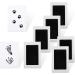 Baby Inkless Handprint and Footprint Pet Paw Print Kit 6 Black Handprint Ink Pads Hand and Foot Stamp with 12 Imprint Cards for Family Baby Keepsake Gift - Buy Online on SooperMarket.com