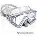 Adult Pano 3 Window Scuba Diving Mask - Anti-Fog Swim Goggles with Nose Cover | Tempered Glass Snorkel Dive Mask for Snorkeling, Freediving, Swimming - Black - Buy Online on SooperMarket.com