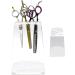 Scissors Holder for Hair Stylist | Acrylic Salon Scissors Holder - Groomer Scissor Stand Hairdresser Organizer- Clear 6 Holes Stylist Tool Rack for Barber Shop Home - Buy Online on SooperMarket.com