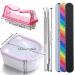 Borogo Nail Soaking Bowl Set for Gel Polish Removal and Manicure - Includes Brush, Pusher, Peeler, File, and Buffer Block - Buy Online on SooperMarket.com