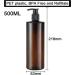 Yalbdopo 2PCS 500ml/17oz Empty Refill Plastic Lotion Cream Black/White Pump Packing Bottles Shampoo Body Washing Shower Gel Storage Holder Container Toiletries Liquid Vial Jars (Brown) - Buy Online on SooperMarket.com