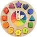 SCHMETTERLINE | Kronolino wooden learning clock with rainbow colours for playful learning of time from 3 years Rainbow learning clock