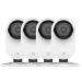 YI 4pc Security Home Camera, 1080p 2.4G WiFi Smart Indoor Nanny IP Cam with Night Vision, 2-Way Audio, AI Human Detection, Phone App, Pet Cat Dog Cam - Works with Alexa and Google 4 Count (Pack of 1)