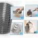 Cat Self Groomer Wall Corner Massage Comb for Long & Short Fur Cats - Grey - Buy Online on SooperMarket.com