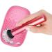 KOMUNJ Silicone Brush Cleaner Silicone Cosmetic Brush Cleaning Mat for Home Travel Easy to Clean Suitable for Dry Cosmetics Pink - Buy Online on SooperMarket.com