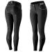 HORZE Nordic Performance Sporty Silicone Grip Full Seat Equestrian Horseback Riding Pants Breeches Black 22