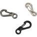 Temlum 2.5 cm Mini Carabiner Set - Aluminum Key Rings for Camping Travel & Hiking | 10 Black Hooks - Buy Online on SooperMarket.com