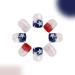 Teksome Independence Day Press On Nail Stars And Stripes Designs False Nails 4th Of July Cute Nails Stick On Nails Stars And Stripes Patriotic - Buy Online on SooperMarket.com