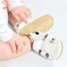 Dotty Fish Soft Leather Baby Shoes | Toddler Sandals | Non-slip Suede Soles | 0-6 Months to 3-4 Years | White - Buy Online on SooperMarket.com