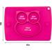 Silicone Divided Toddler Plates - Non Slip Suction Plates for Babies & Kids - BPA Free FDA Approved - 7owl-red - Buy Online on SooperMarket.com