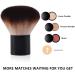 Kabuki Face Brush - Professional Mushroom Shaped Soft Brush for Foundation & Powder Makeup - Includes Black Travel Bag - Ideal for Mineral Blending, Blush, Buffing, and Nail Arts Dust Clean - Buy Online on SooperMarket.com