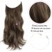 Invisible Wire 12 Wavy Synthetic Hair Extension - Dark Ash Brown - Buy Online on SooperMarket.com