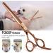FOGOSP 7 Professional Dog Thinning Shears | Double Sided 48 Teeth Blender Scissors | 25% Thinning Rate Japan 440C (Bronze) - Buy Online on SooperMarket.com