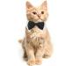 Formal Pets Bowtie Dog Cat Pets Adjustable Bow Tie and Collar Cats Puppy Grooming Ties Party Accessories Adjustable Pets Dog Cat Bow Tie Pet Costume Necktie Collar for Medium Large Boy Dog L (Pack of 1) - Buy Online on SooperMarket.com