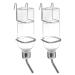 Balacoo 2 Pcs 180ml Guinea Pig Water Bottle No Drip Plastic Automatic Rabbit Water Feeder Hanging Fountains Pet Drinking Bottle with Hooks Springs for Amall Animals Transparent