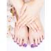 Kalolary Toenail Polish Stickers - 16 Sheets Full Cover Self Adhesive Toe Nail Art Decals for Pedicure - DIY Feet Nail Design Decorations - Buy Online on SooperMarket.com
