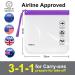 ECOHUB Airport Security Liquids Bags - 2 Pack Clear Travel Toiletry Bags with Strap - Airline Approved - Purple - Buy Online on SooperMarket.com