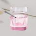 Folpus Nail Art Glass Dish with Lid Bowl Cup Holder Nail Art Tools Pink - Buy Online on SooperMarket.com